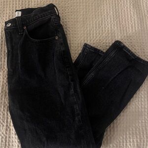 Abercrombie ankle straight ultra high rise